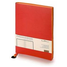 Ежедневник А5 недатированный «Mercury», красный Bruno Visconti