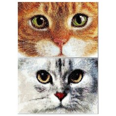 Набор для вышивания Два котёнка, канва Aida 16 ct 2 х 17 х 12 см THEA GOUVERNEUR 540A