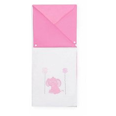 Трансформер одеяло/конверт, "Elephants" 100% хлопок/наполнение 100% полиэстер (Pink) Kidboo