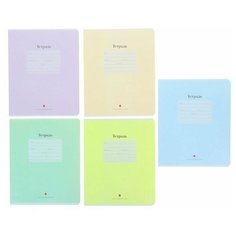 Тетради 12 листов в кос. лин. серия "Люкс". Набор 10 шт. Цена за 10 шт. обложка в ассортименте Альт