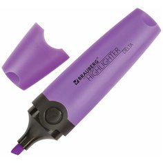 BRAUBERG Текстовыделитель brauberg delta, фиолетовый, линия 1-5 мм, 151723, 24 шт.