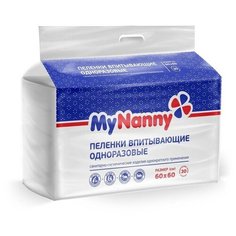 Пеленки впитывающие одноразовые "My Nanny" Эконом 60*60, 30 шт Med Mil