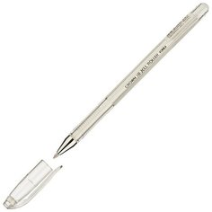 Ручка гелевая белая 0.7 мм Crown