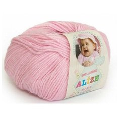 Пряжа Alize Baby Wool (185 - Светло-розовый)