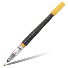 Кисть с краской "Colour Brush", 5 мл, желто-оранжевый цвет Pentel