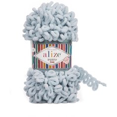 Пряжа "Puffy fine" 100% микрополиэстер 14,5м/100г (500 серый) Alize
