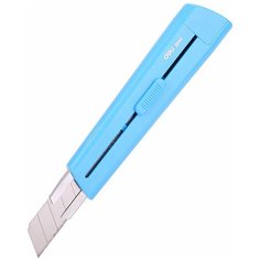 Нож канцелярский "Deli. Rio", цвет: синий, 18 мм, арт. E2040blue