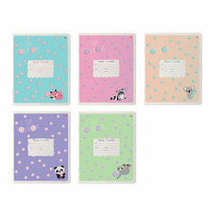 Тетради 18 листов в клетку "LOLLIPOP" 5 видов. Набор 10 штук. обложка в ассортименте Альт