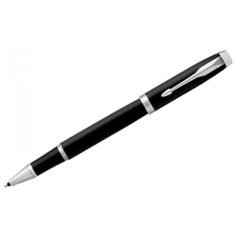 Ручка-роллер Parker "IM Essential Muted Black CT" черная, 0,8мм, подарочная упаковка