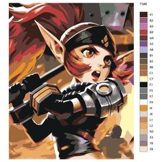 Картина по номерам Т346 "Mobile Legends: лолита" 40Х50 Brushes Paints