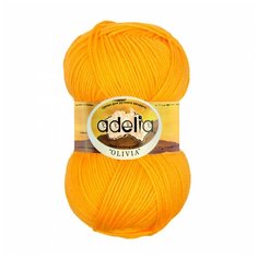 Пряжа"OLIVIA " 60% акрил, 40% шерсть 100 г 250 м №03 желтый Adelia