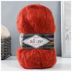ALIZE Пряжа "Mohair classic" 25% мохер, 24% шерсть, 51% акрил 200м/100гр (36)