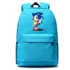 Рюкзак Соник (Sonic) голубой №3 Noname