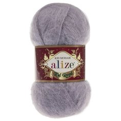 Пряжа Alize Kid Royal (Кид Роял) - 2 мотка Цвет: 52 серый 62% кид мохер, 38% полиамид 50г 500м