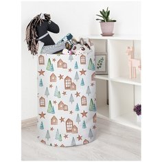 Корзина для игрушек JoyArty "Новогодние звезды" 40x60 см