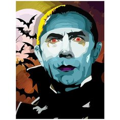 Картина по номерам на холсте Лорд Дракула (Влад Цепеш, , хэллоуин, ужасы) - 8556 В 30x40