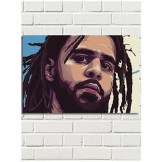 Картина по номерам Музыка J Cole (хип-хоп, рэп) - 8348 Г 60x40