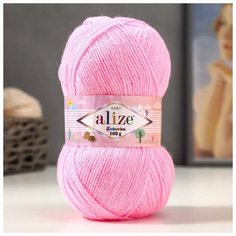 Пряжа "Sekerim Baby" 100% акрил 320м/100гр (191 розовый)./В упаковке шт: 1 Alize