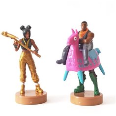 Штампик фигурка Fortnite 2шт 7,5см (2 серия) / Штампики Фортнайт в коробке по 2шт (5215) / Наездник (Giddy-Up) и Блёстка (Luxe) P.M.I