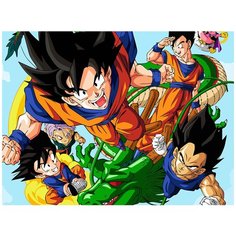 Картина по номерам на холсте аниме Dragon Ball 5734 40x30