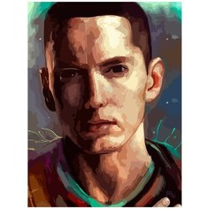Картина по номерам на холсте Музыка Eminem Эминем - 6298 В 30x40