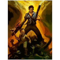 Картина по номерам на холсте зловещие мертвецы - 888 30X40