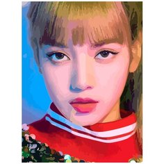 Картина по номерам на холсте Музыка KPOP Blackpink Lisa - 6077 В 30x40