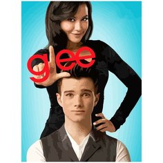 Картина по номерам на холсте glee хор - 904 30X40