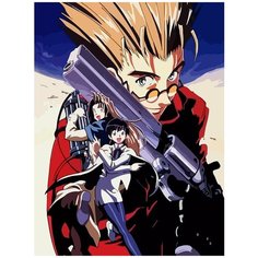 Картина по номерам на холсте Аниме Триган - 6526 В 30x40