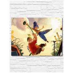 Картина по номерам на холсте Игра It takes Two (PS 5, PS 4, PS 3, Xbox 360, Xbox ONE, PC, ios) - 9522 Г 30x40