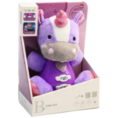 Развивающая игрушка Сима-ленд Игрушка музыкальная Бегемот - единорог, 5399926, фиолетовый