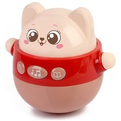 Неваляшка Zabiaka Милый котик 12 см розовый
