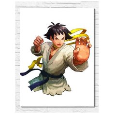 Картина по номерам на холсте игра Street Fighter IV (PS, Xbox, PC, Switch) - 11195 В 30x40