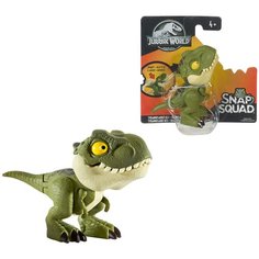 Фигурка цепляющийся динозаврик Тираннозавр Рекс Jurassic World Tyrannosaurus Rex Snap Squad GGN33 Mattel 2019