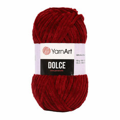 Пряжа для вязания YarnArt Dolce 100гр 120м (100% микрополиэстер) (752 бордовый), 5 мотков