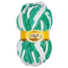 Пряжа Adelia Dolly, 100% полиэстер, 5*100 г, 40 м+-3 м, №18, бело-зеленыйудалить ПО задаче