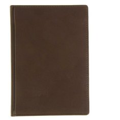 Ежедневник недатированный А5, 136 листов Velvet, искусственная кожа, коричневый Альт