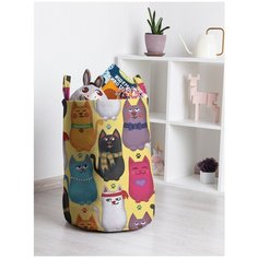 Корзина для игрушек JoyArty "Стильные котики" 35x50 см