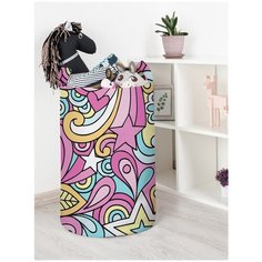 Корзина для игрушек JoyArty "Красочные узоры" 40x60 см