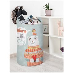 Корзина для игрушек JoyArty "Теплые зимние пожелания" 40x60 см