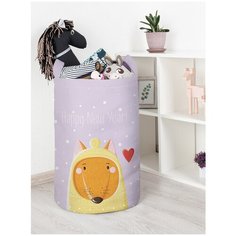 Корзина для игрушек JoyArty "Милая лисичка в шапке" 40x60 см
