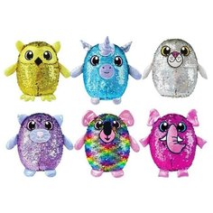 Shimmeez (Шиммиз) серия2, плюшевые фигурки животных в пайетках, 20 см, 6 ассорт, 12 шт в дисплее Beverly Hills Teddy Bear Company