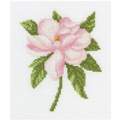 Набор для вышивания KLART "Розовый цветок" 12.5x14.5 см