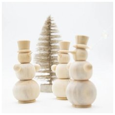 Фигурка под роспись - Снеговик Wood Fun