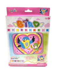 Мозаика по номерам "Птички" более 400 деталей, 17x2x25 см арт 82104 Junfa Toys