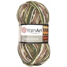 Пряжа "Crazy color" 25% шерсть, 75% акрил 260м/100гр (159 принт) Yarn Art