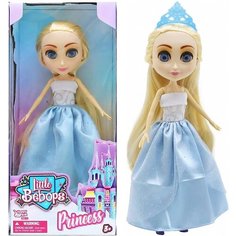 Кукла Little Bebops Princess Голубое платье Happy Line