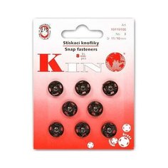 Кнопки пришивные "Koh-I-Noor", 11 мм, цвет: чёрный, арт. 10 (KIN1000 №3)