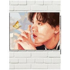 Картина по номерам Музыка BTS (Джимин, Шуга, Намджун) - 7168 Г 30x40