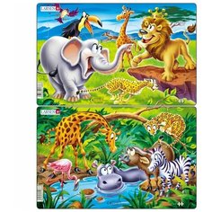 Пазл Larsen "Сафари", в ассортименте, 14 деталей U11